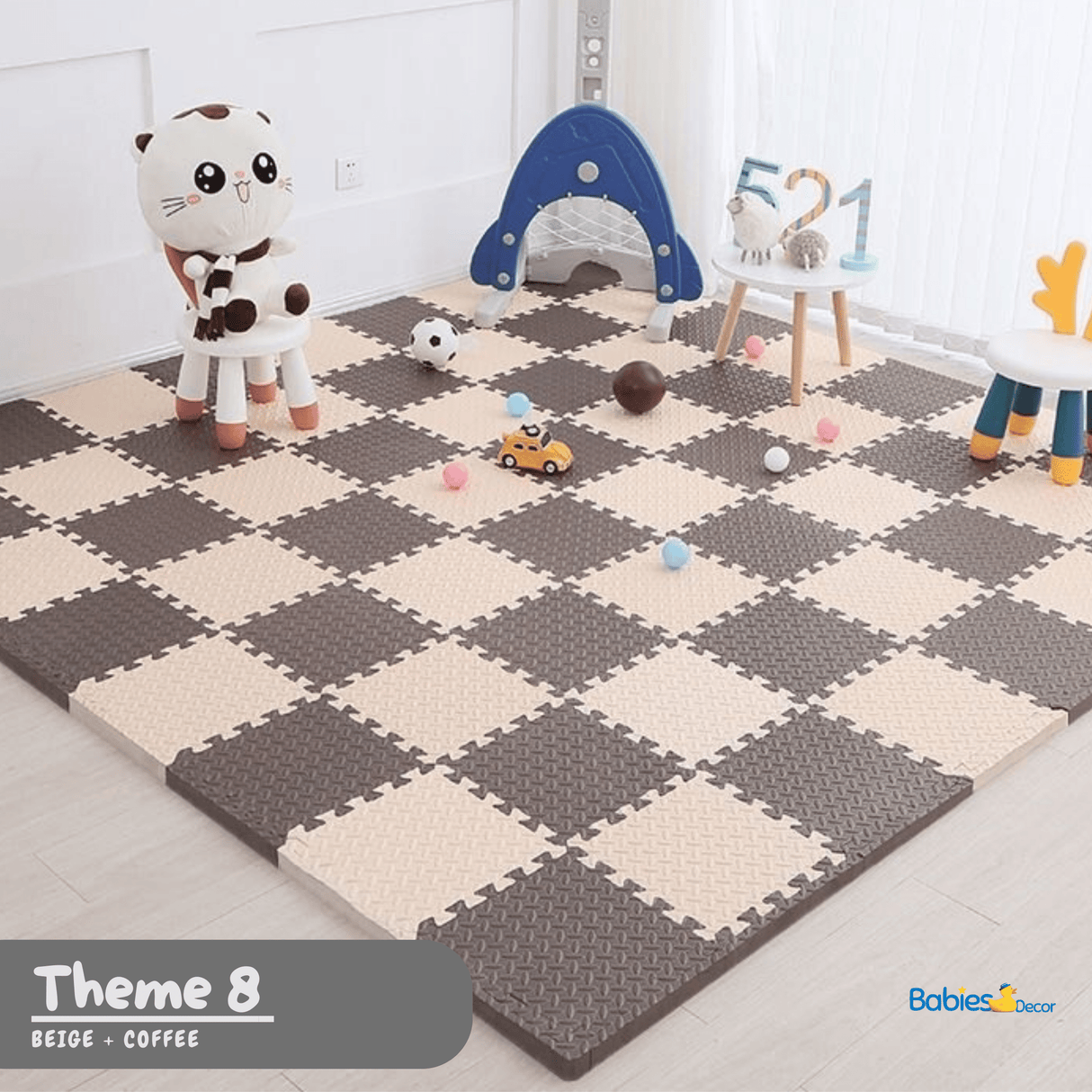 ChandeliersDecor.com-Play Mats-Foam Play Mat | Tummy Time Mat | Baby Crawling Mat