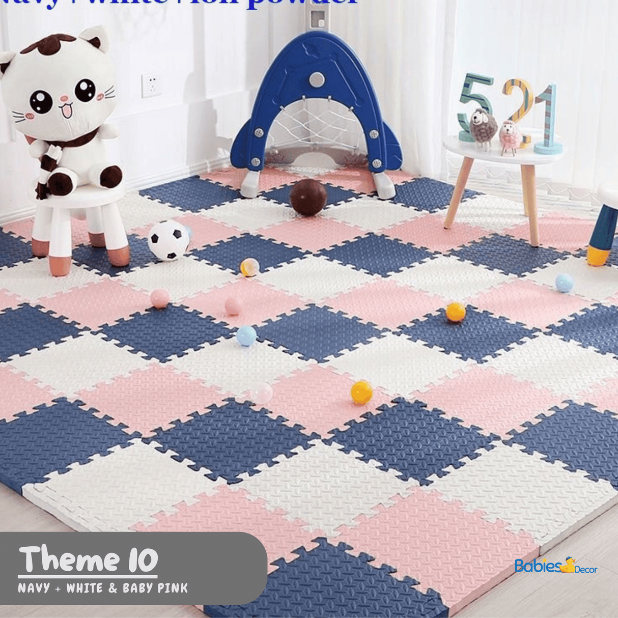 ChandeliersDecor.com-Play Mats-Foam Play Mat | Tummy Time Mat | Baby Crawling Mat