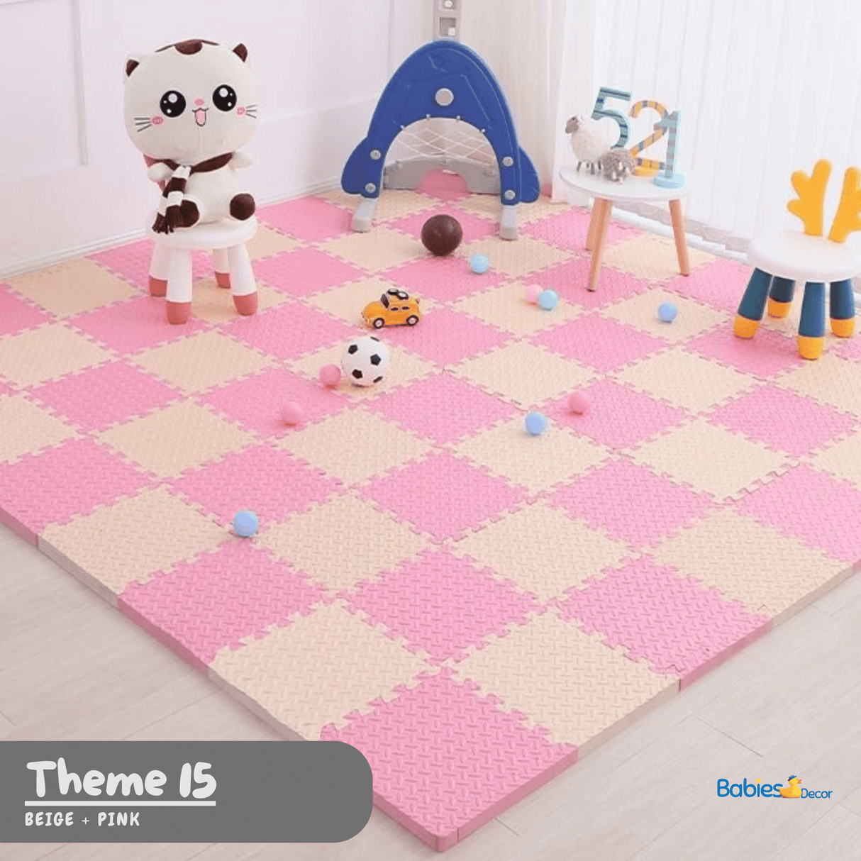 ChandeliersDecor.com-Play Mats-Foam Play Mat | Tummy Time Mat | Baby Crawling Mat