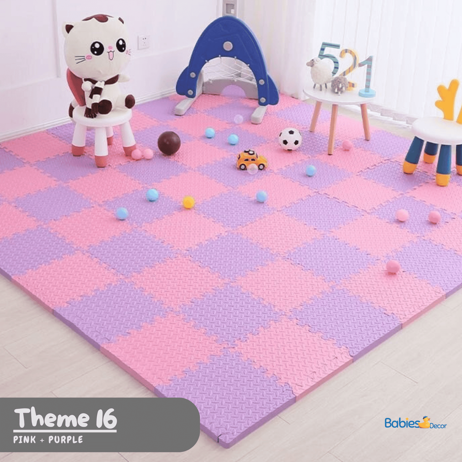 ChandeliersDecor.com-Play Mats-Foam Play Mat | Tummy Time Mat | Baby Crawling Mat