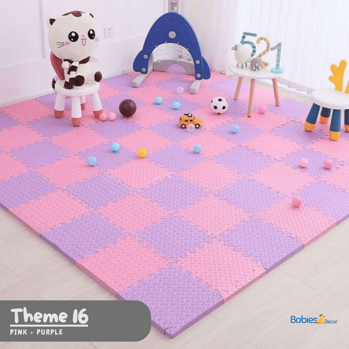 ChandeliersDecor.com-Play Mats-Foam Play Mat | Tummy Time Mat | Baby Crawling Mat
