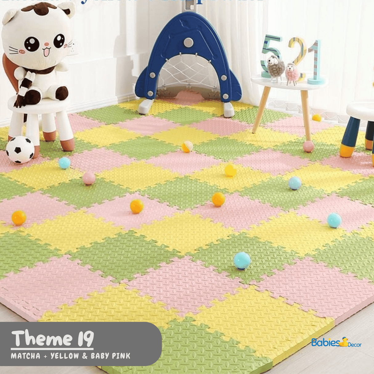 ChandeliersDecor.com-Play Mats-Foam Play Mat | Tummy Time Mat | Baby Crawling Mat