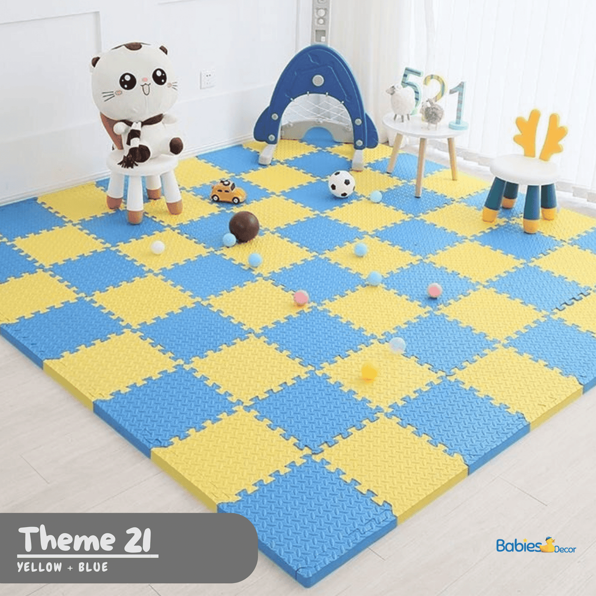 ChandeliersDecor.com-Play Mats-Foam Play Mat | Tummy Time Mat | Baby Crawling Mat