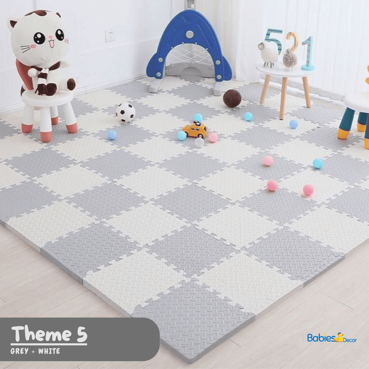 ChandeliersDecor.com-Play Mats-Foam Play Mat | Tummy Time Mat | Baby Crawling Mat