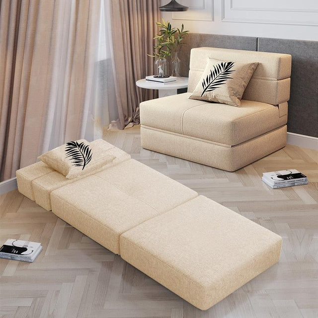 ChandeliersDecor.com-Recliners-Foldable Sofa: Lazy Recliner Sofa Dual-Use Lazy Sofa Bed