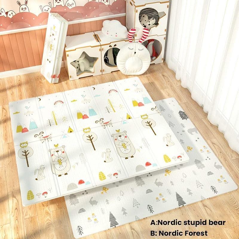 ChandeliersDecor.com-Play Mats-Folding Waterproof: Baby Play Mat Forest Theme