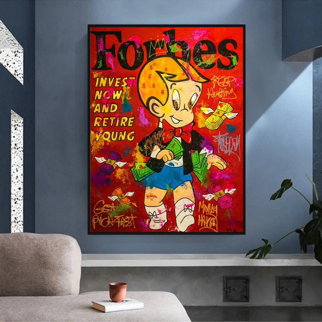 Forbes Richie Invest it all: Alec Monopoly Canvas Wall Art-ChandeliersDecor.com