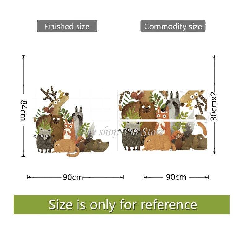 ChandeliersDecor.com-Home Decor Decals-Forest Animals Wall Decal: Transform Your Space