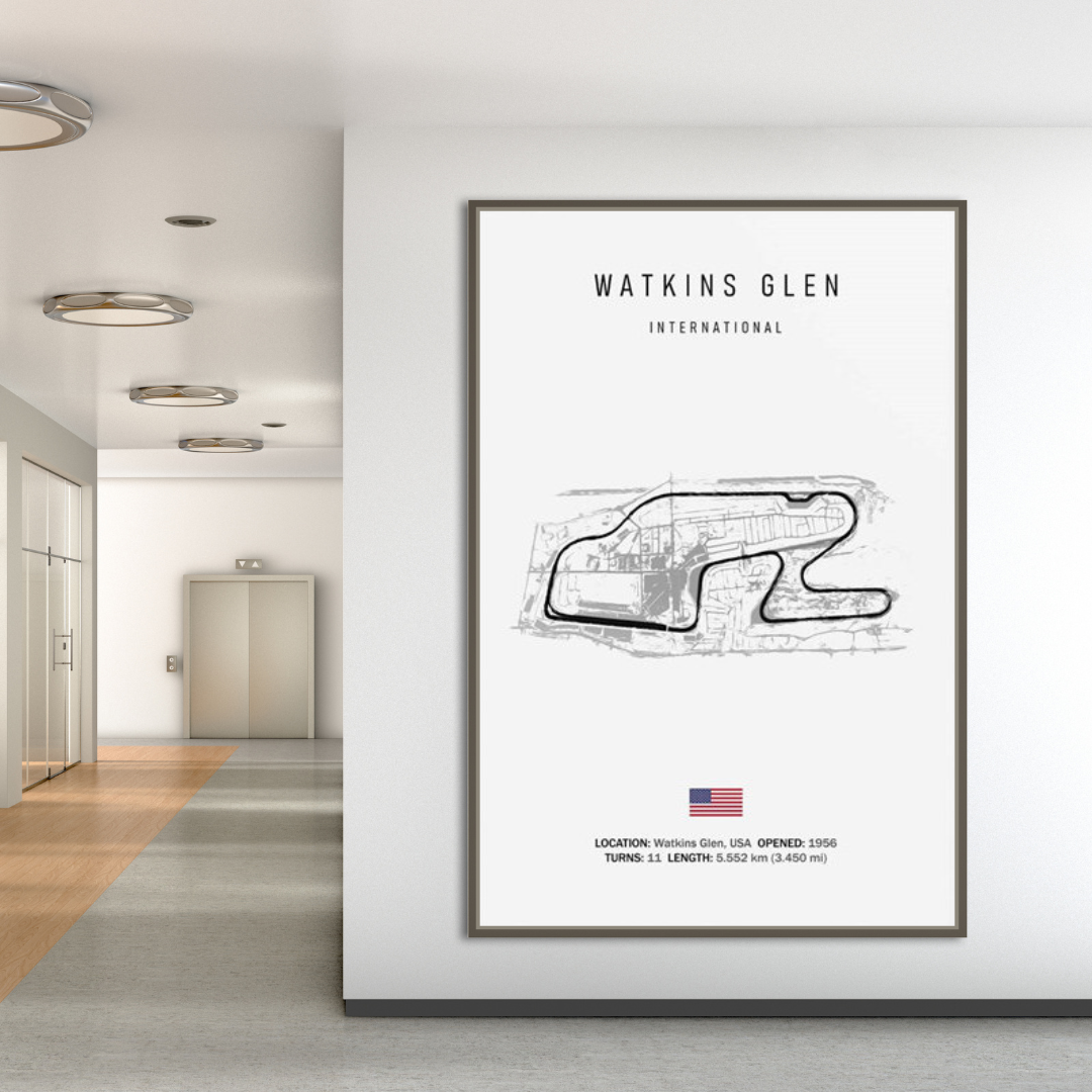 ChandeliersDecor.com-Racing Wall Art-Formula 1 Racing Track Poster: Official Merchandise