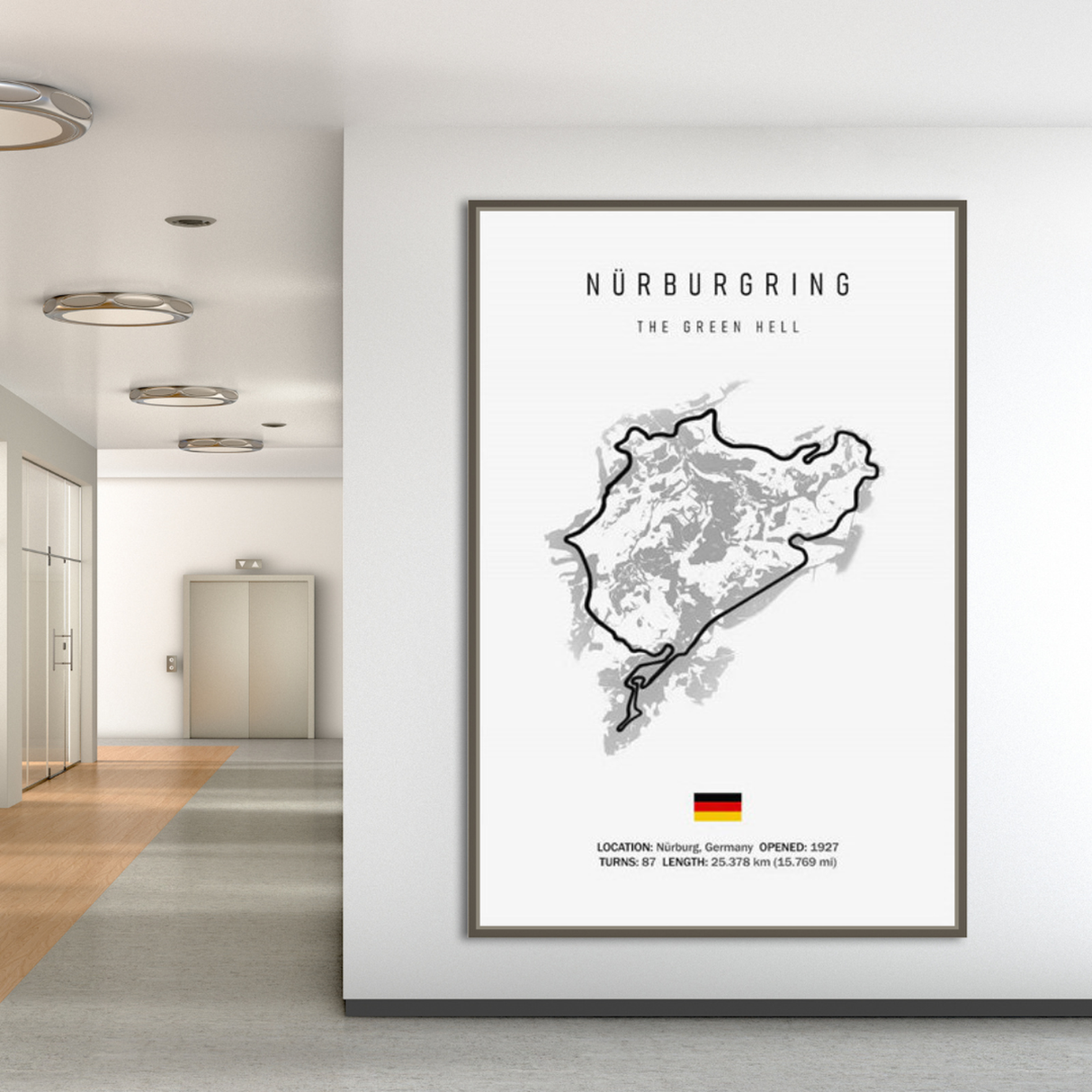 Formula 1 Racing Track Poster: Official Merchandise-ChandeliersDecor.com