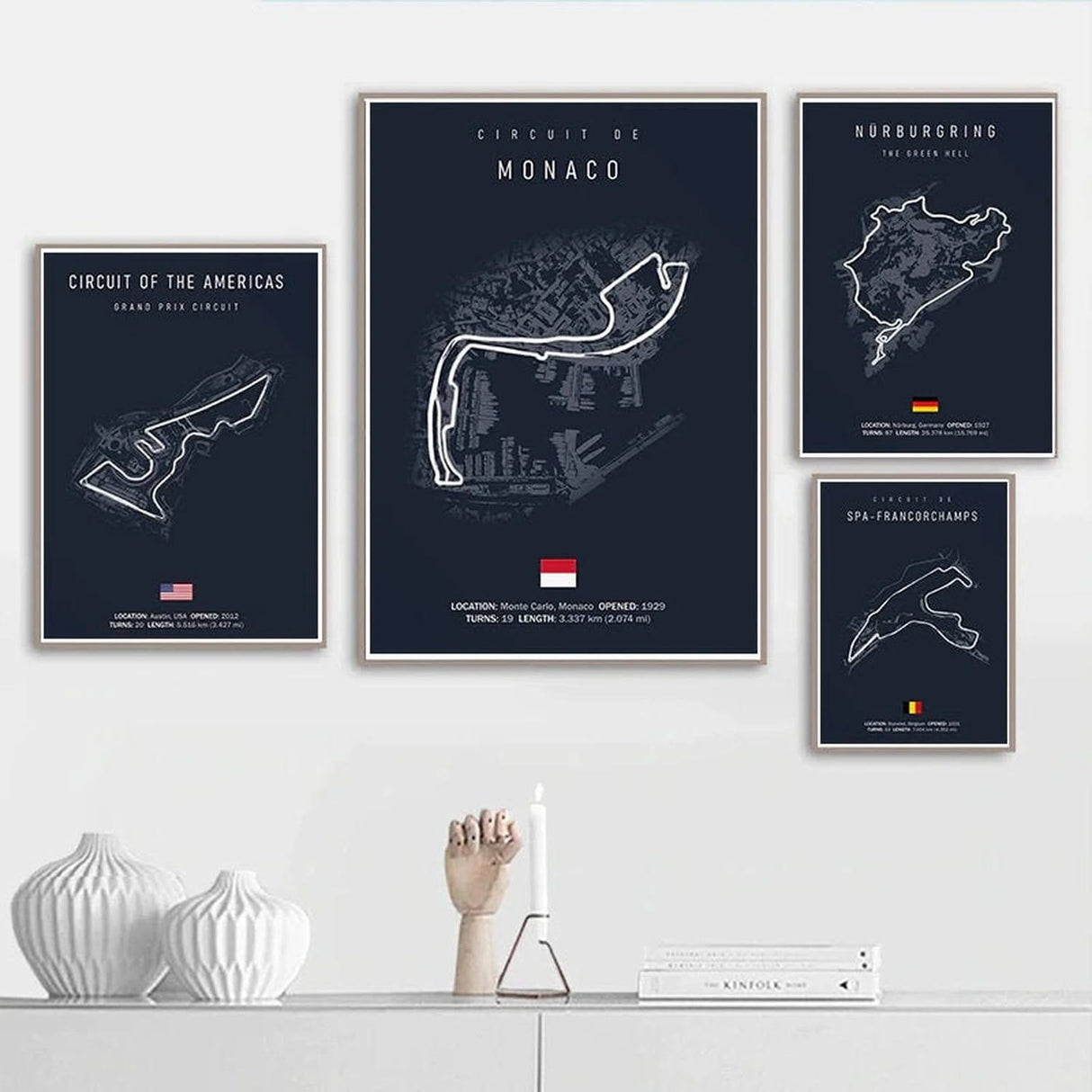 Formula 1 Racing Track Poster: Rev Up Your Walls-ChandeliersDecor.com