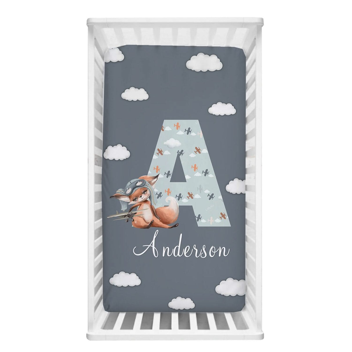 ChandeliersDecor.com-Crib Bedding-Fox Crib Bedding Set - Adorable and Cozy Nursery Beddings