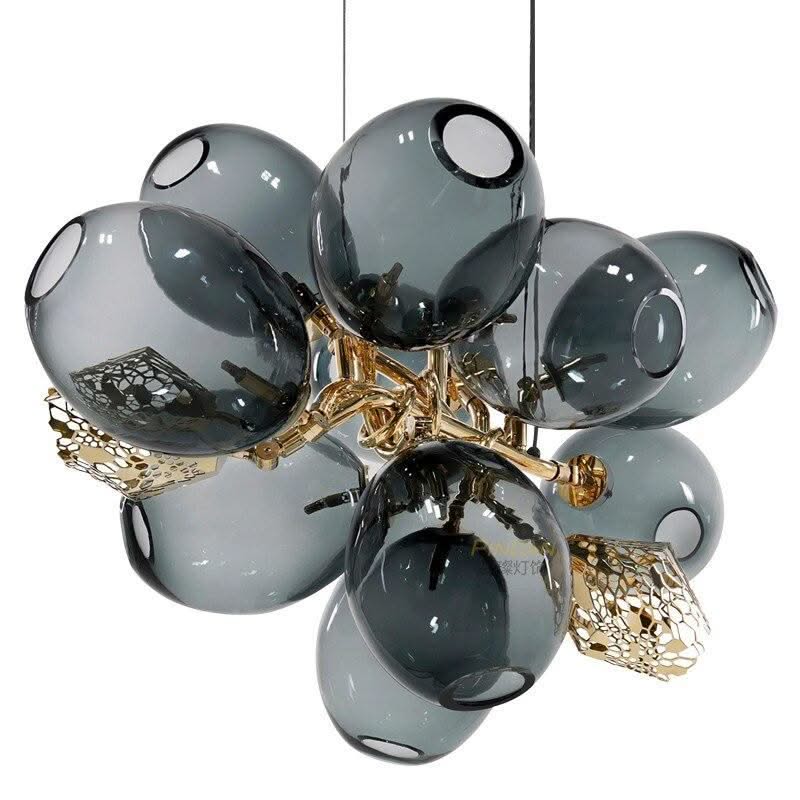 ChandeliersDecor.com-Chandeliers-Foyer Lustre Glass Balls Chandelier - Exquisite Lighting