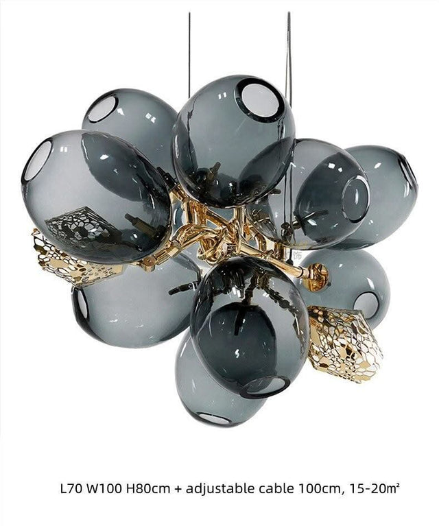 ChandeliersDecor.com-Chandeliers-Foyer Lustre Glass Balls Chandelier - Exquisite Lighting
