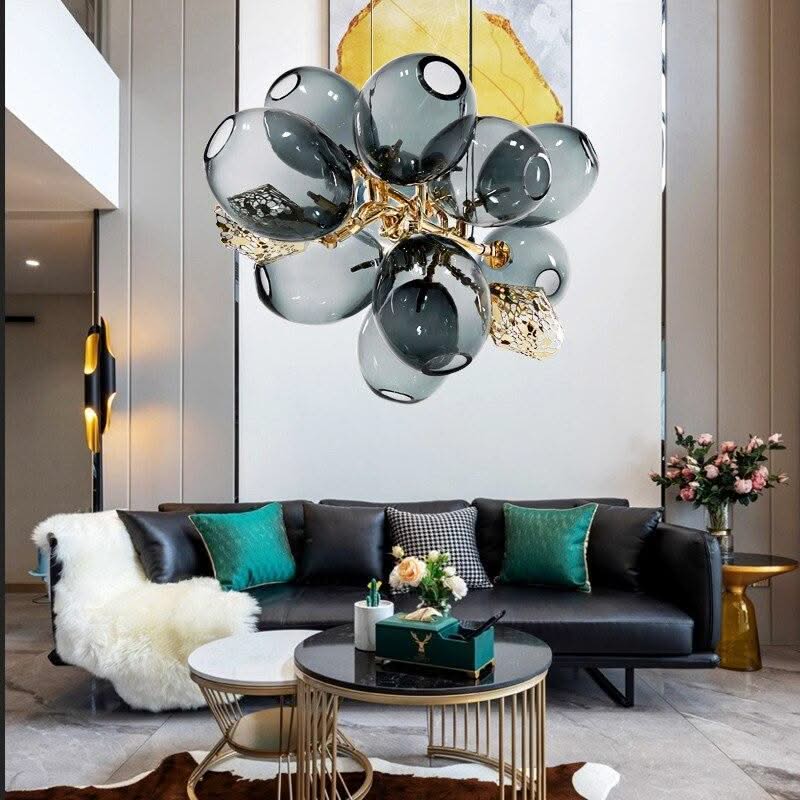 ChandeliersDecor.com-Chandeliers-Foyer Lustre Glass Balls Chandelier - Exquisite Lighting