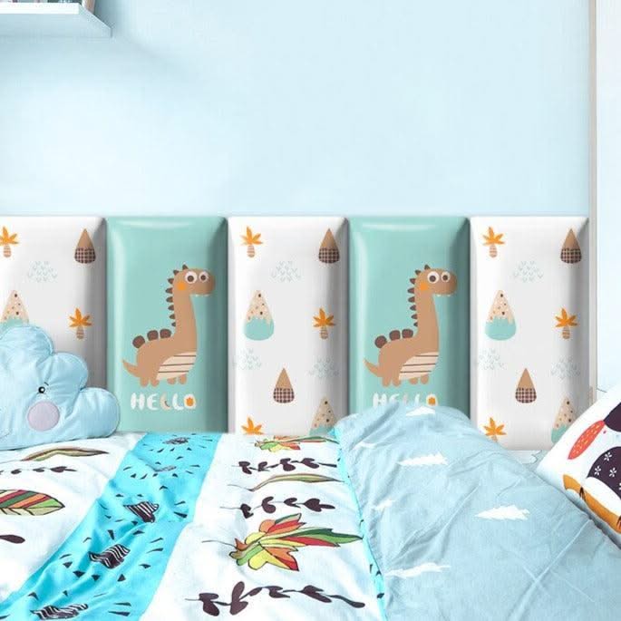 ChandeliersDecor.com-Padded Walls-Friendly Dinosaur Kids Wall Padded Safety Cushions
