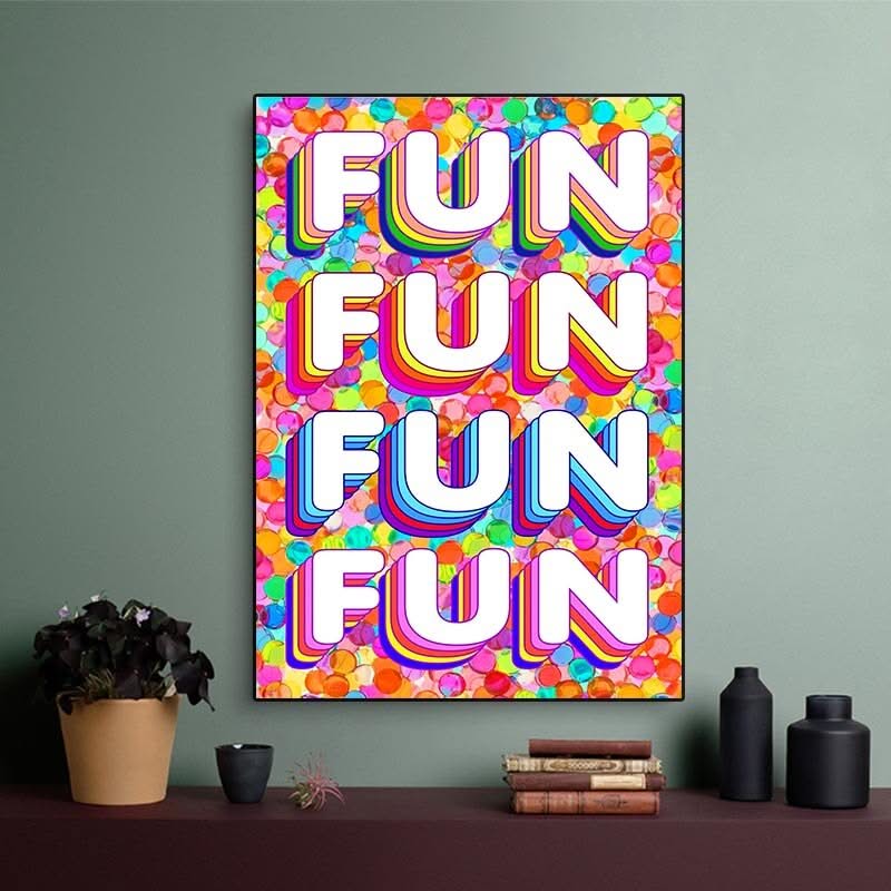 Fun Colourful Canvas Wall Art-ChandeliersDecor.com