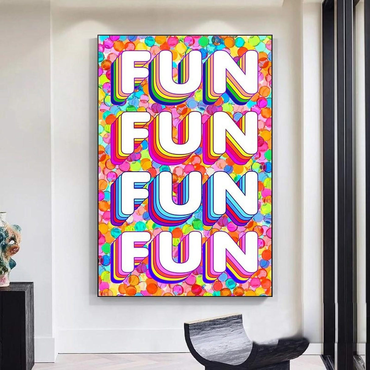 Fun Colourful Canvas Wall Art-ChandeliersDecor.com