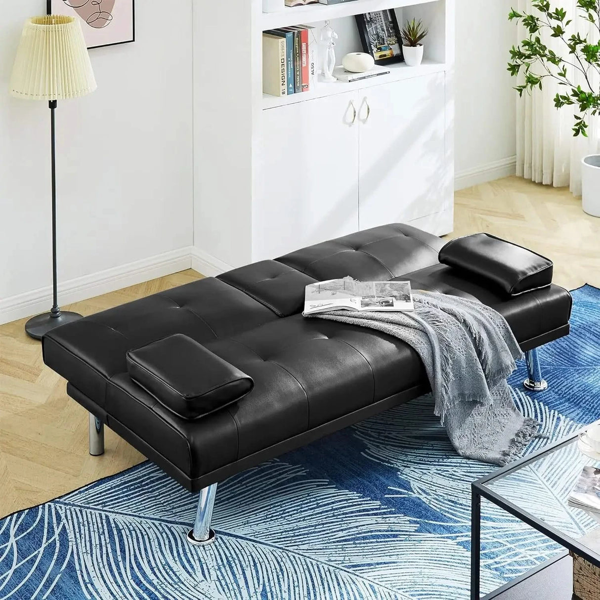 Futon Convertible Sofa Bed Sleeper Couch-ChandeliersDecor.com