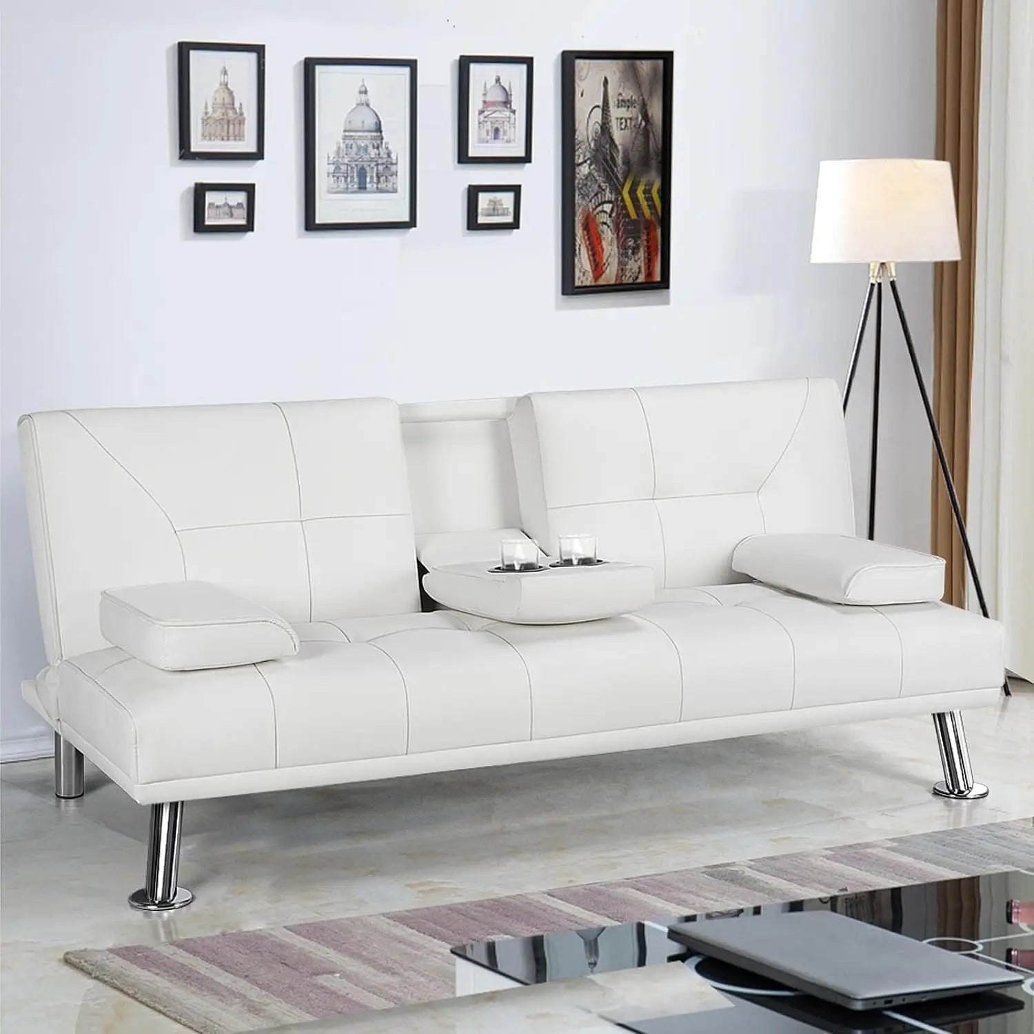 ChandeliersDecor.com-Sofa Set-Futon Convertible Sofa Bed Sleeper Couch