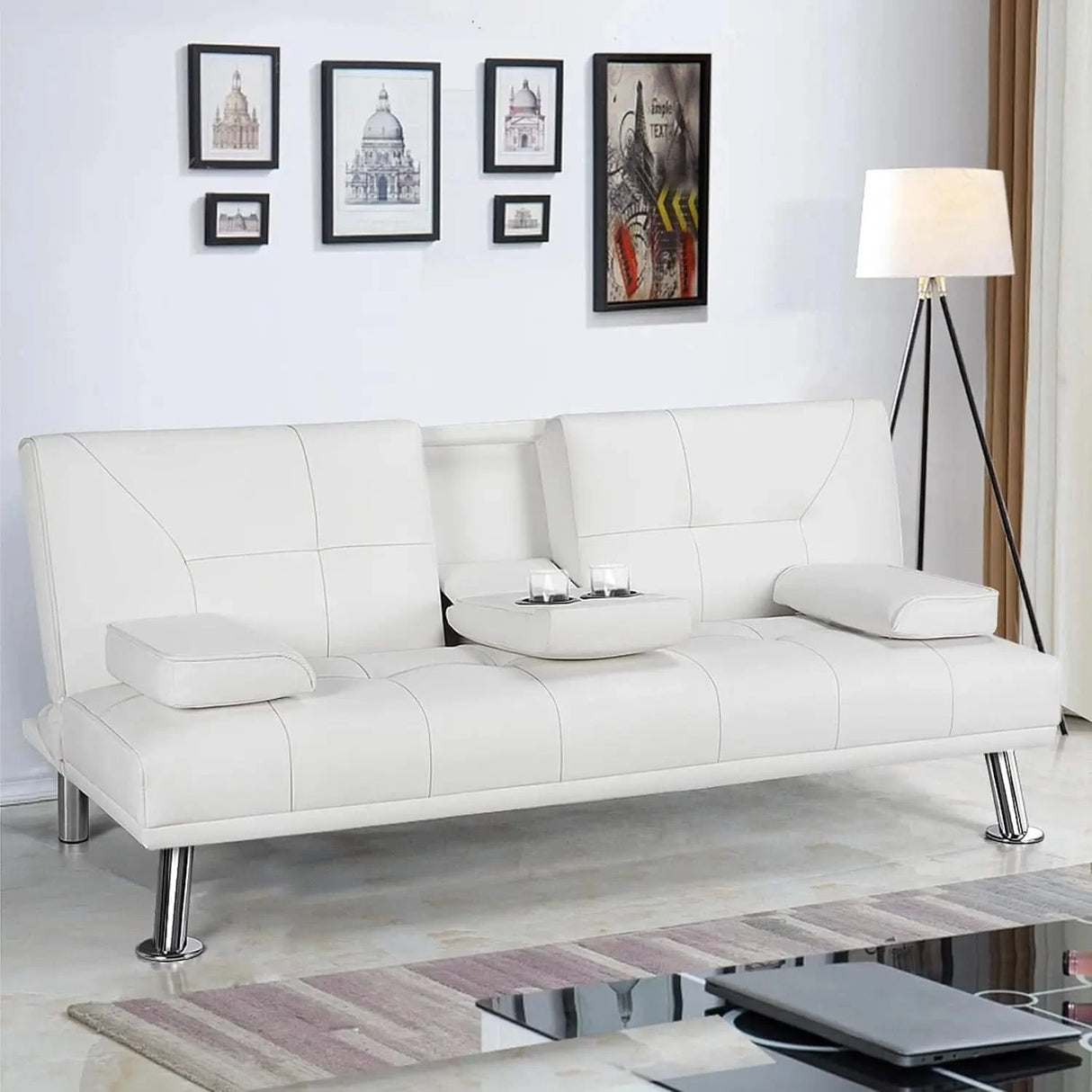 Futon Convertible Sofa Bed Sleeper Couch-ChandeliersDecor.com