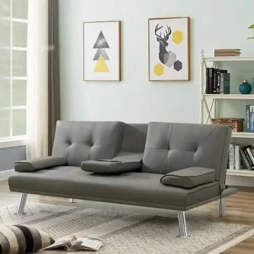 Futon Convertible Sofa Bed Sleeper Couch-ChandeliersDecor.com