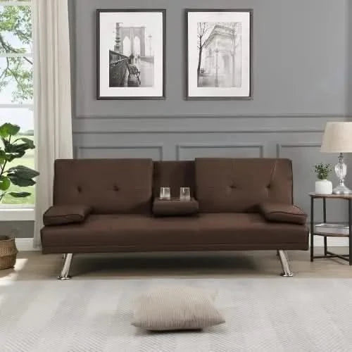 Futon Convertible Sofa Bed Sleeper Couch-ChandeliersDecor.com