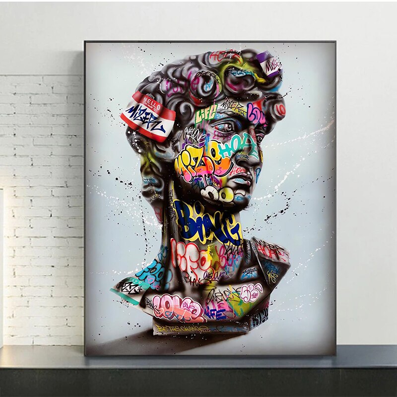 ChandeliersDecor.com-Wall Posters-Gaffiti Art Of David Canvas Wall Art