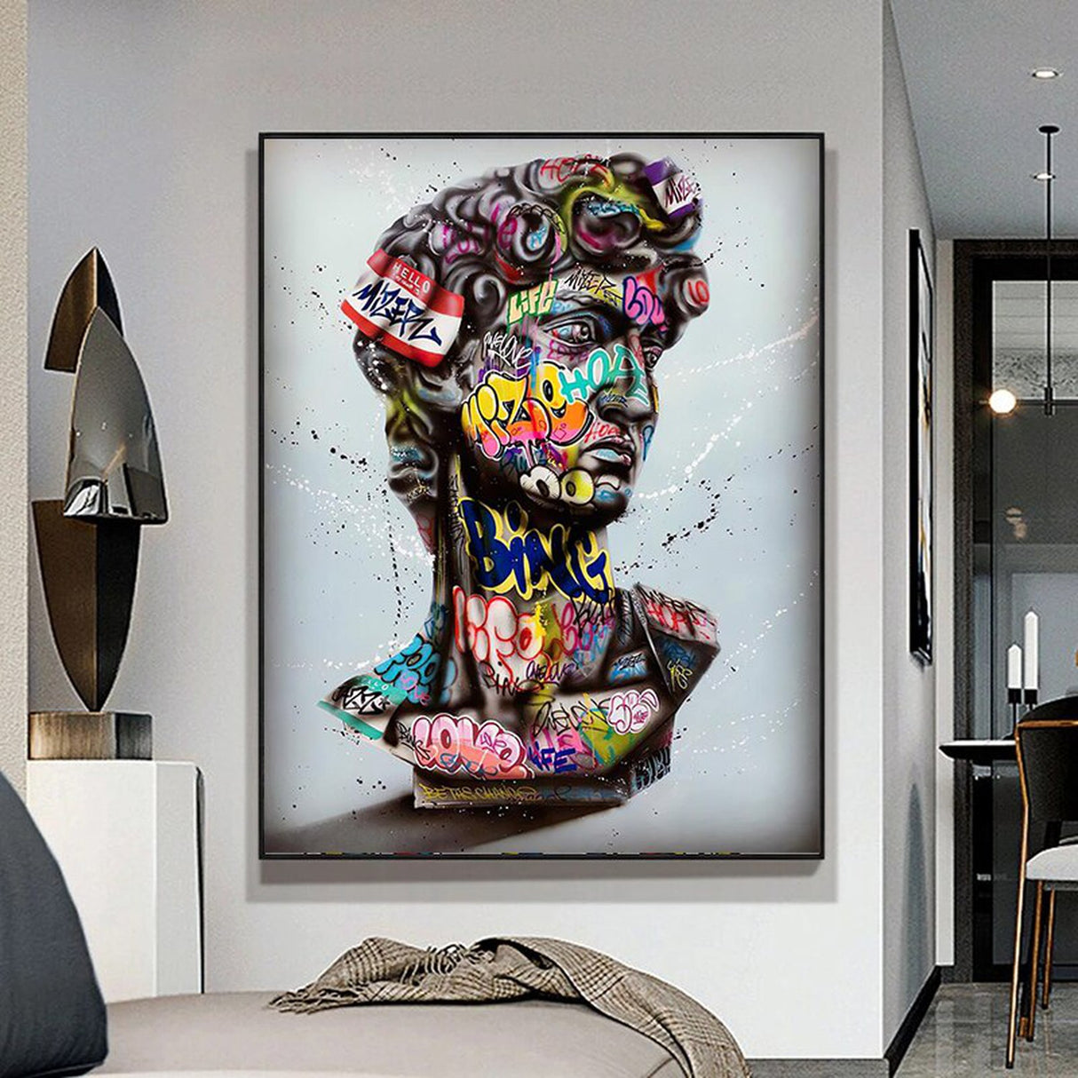 ChandeliersDecor.com-Wall Posters-Gaffiti Art Of David Canvas Wall Art
