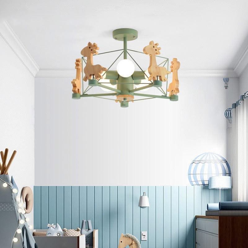 ChandeliersDecor.com-Kids Room Nursery Lighting-Giraffe Ceiling Light - Kids Nursery lighting