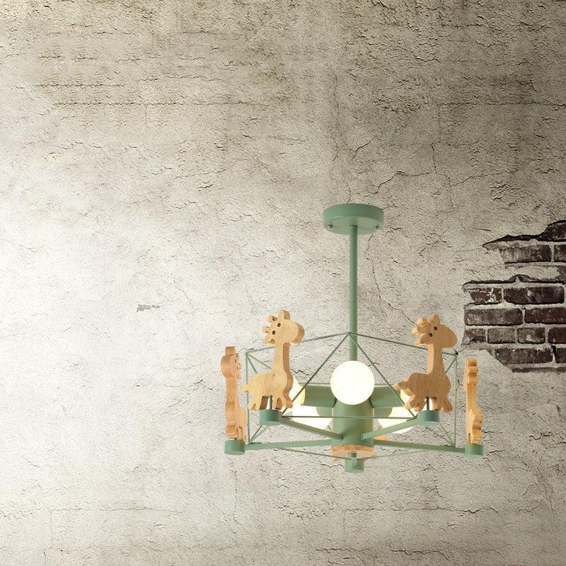 ChandeliersDecor.com-Kids Room Nursery Lighting-Giraffe Ceiling Light - Kids Nursery lighting