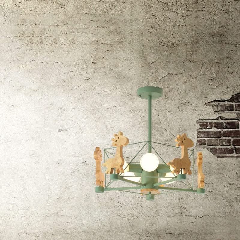 ChandeliersDecor.com-Kids Room Nursery Lighting-Giraffe Ceiling Light - Kids Nursery lighting