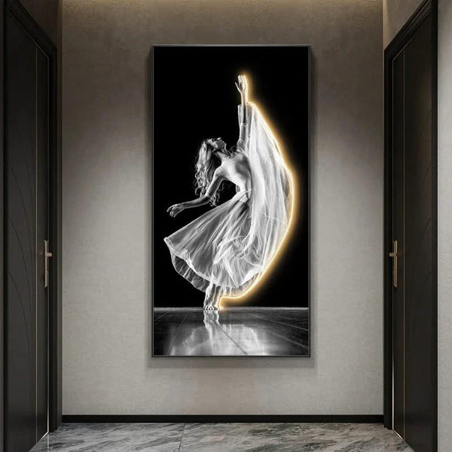 Girl Dance Art LED Wall Lamp for Interior Decoration-ChandeliersDecor.com
