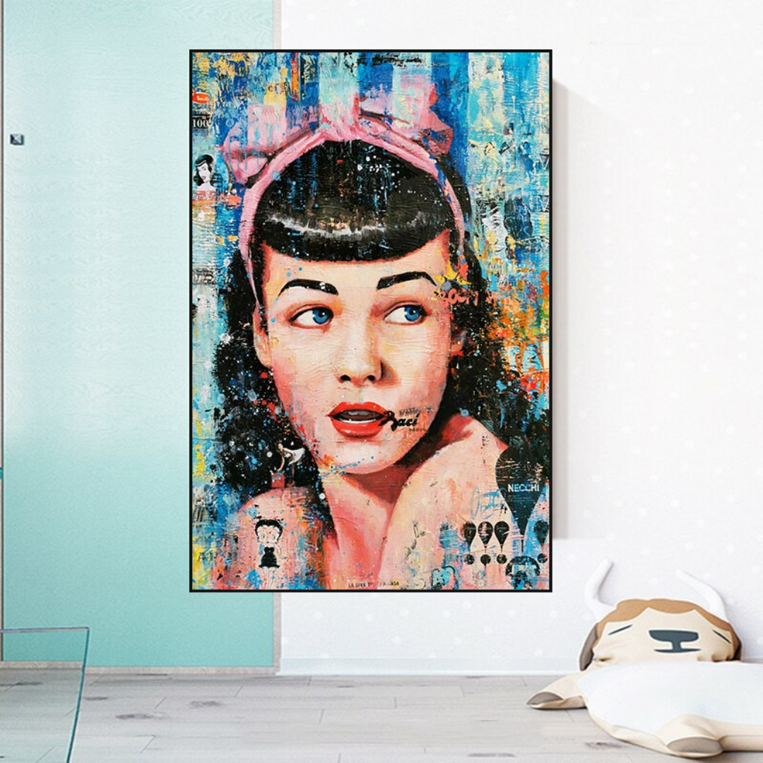 Girl Fashion Wall Art Canvas-ChandeliersDecor.com