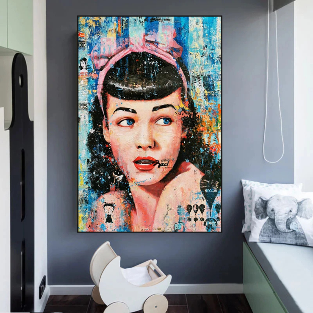 Girl Fashion Wall Art Canvas-ChandeliersDecor.com