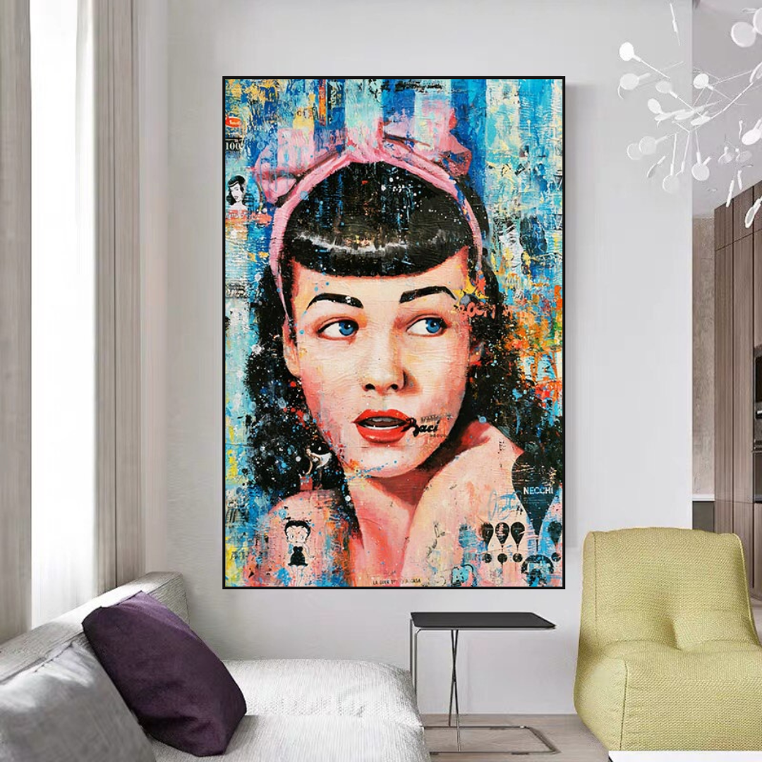 ChandeliersDecor.com-Wall Posters-Girl Fashion Wall Art Canvas
