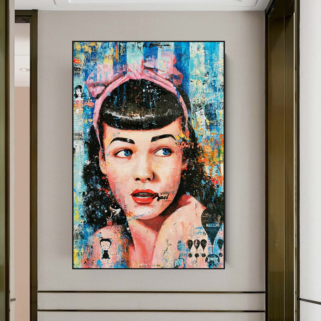 Girl Fashion Wall Art Canvas-ChandeliersDecor.com