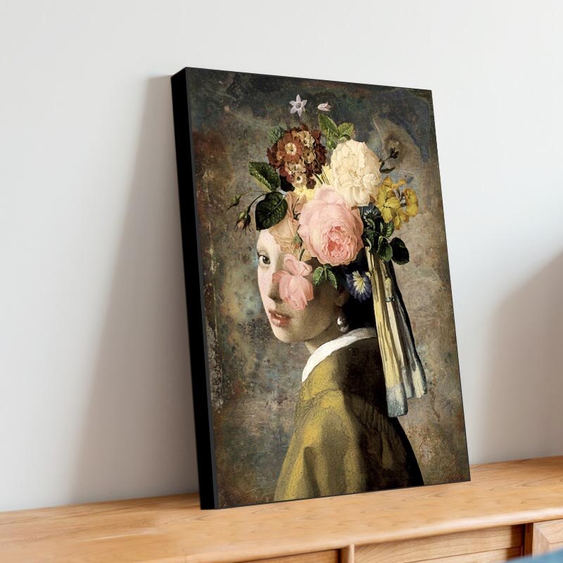 ChandeliersDecor.com-Wall Posters-Girl With The Pearl Canvas Wall Art