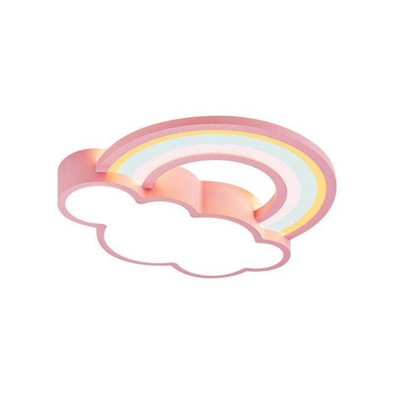 ChandeliersDecor.com-Kids Room Nursery Lighting-Girls Cloud Rainbow Ceiling Light | Kids Room Decor Lights