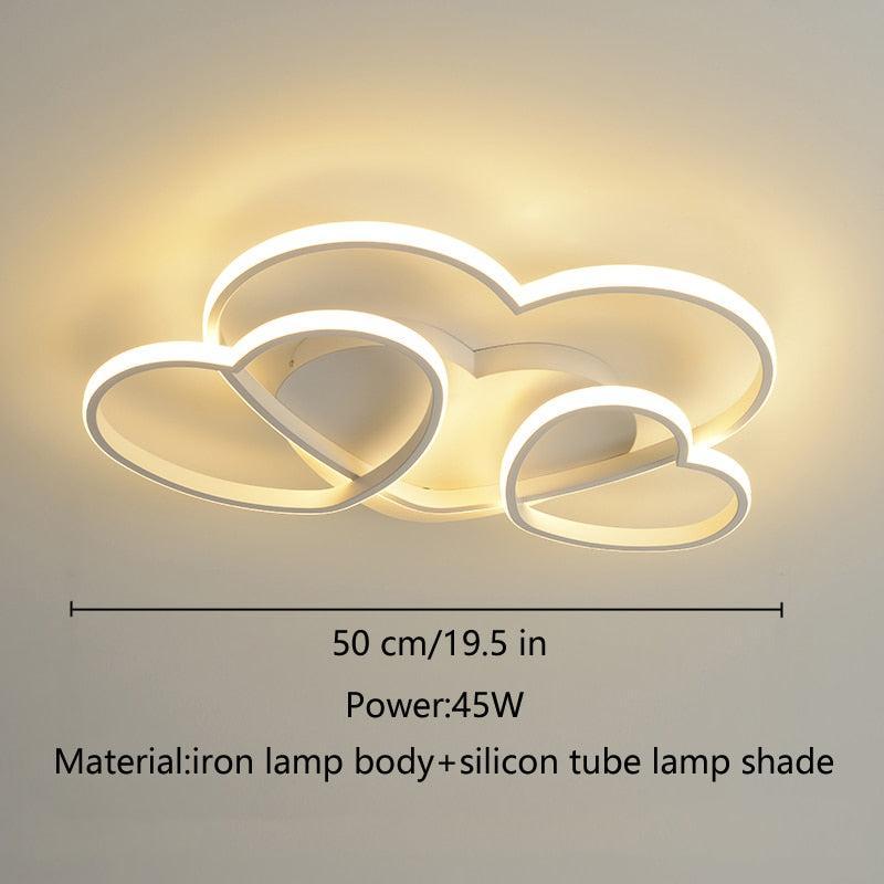 ChandeliersDecor.com-Kids Room Nursery Lighting-Girls Love Hearts Ceiling Light | Kids Room Decor Lights