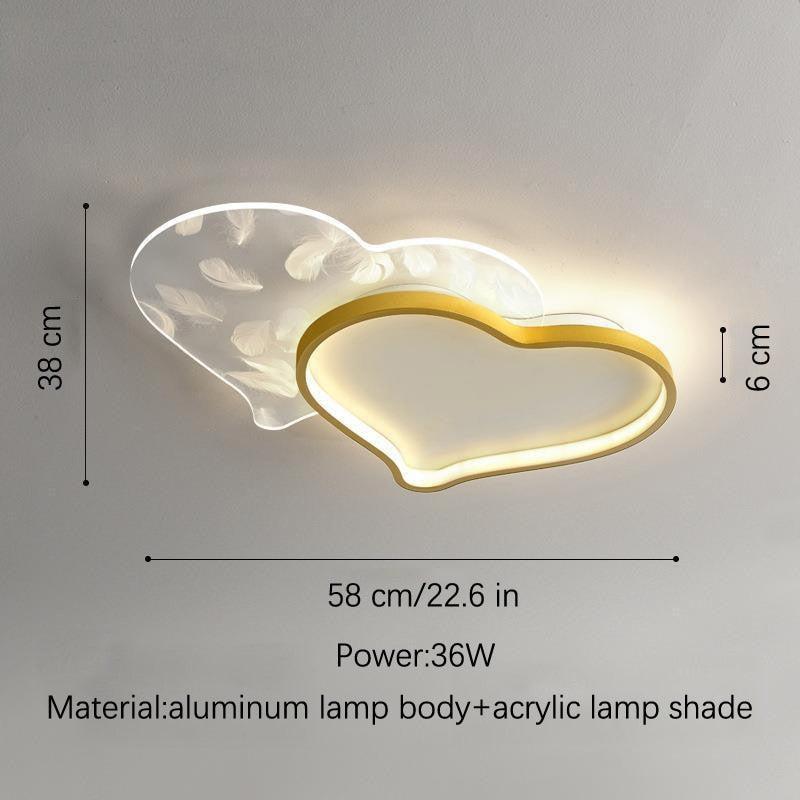 ChandeliersDecor.com-Kids Room Nursery Lighting-Girls Love Hearts Ceiling Light | Kids Room Decor Lights