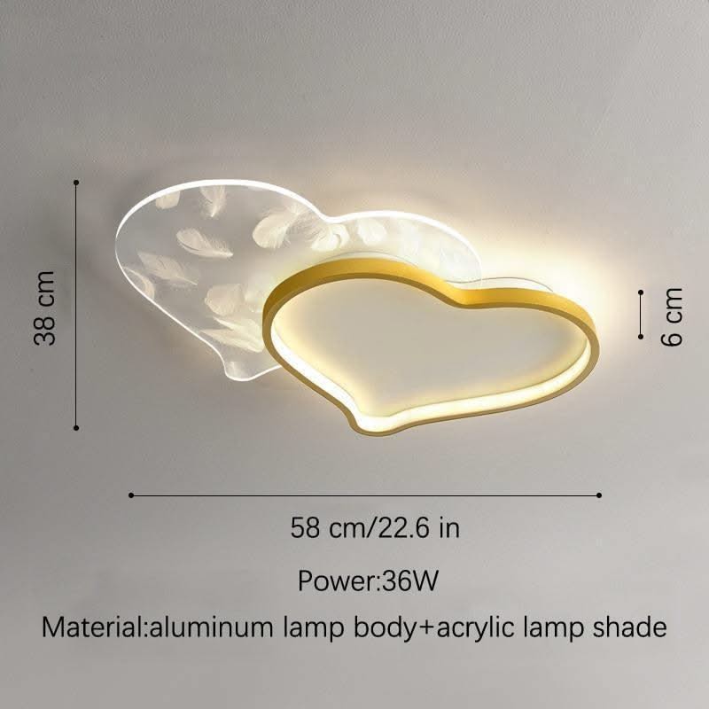 ChandeliersDecor.com-Kids Room Nursery Lighting-Girls Love Hearts Ceiling Light | Kids Room Decor Lights