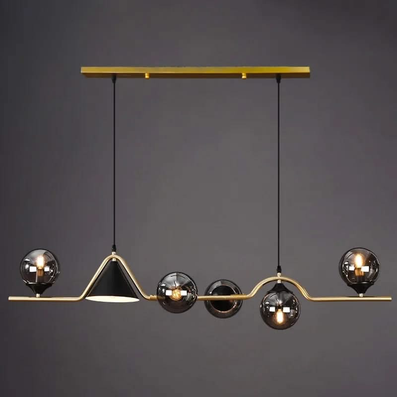 ChandeliersDecor.com-Kitchen Island-Glass Ball Chandelier: Elegant Lighting for Kitchen