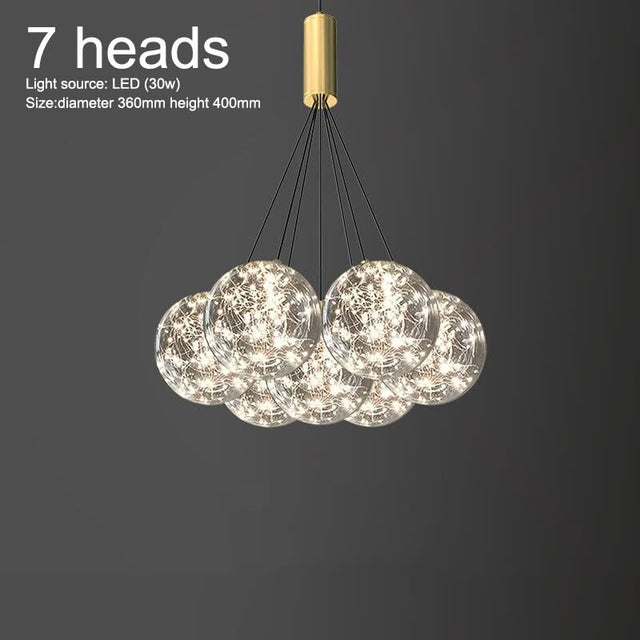 Glass Ball Chandeliers for Living Room and Dining-ChandeliersDecor.com