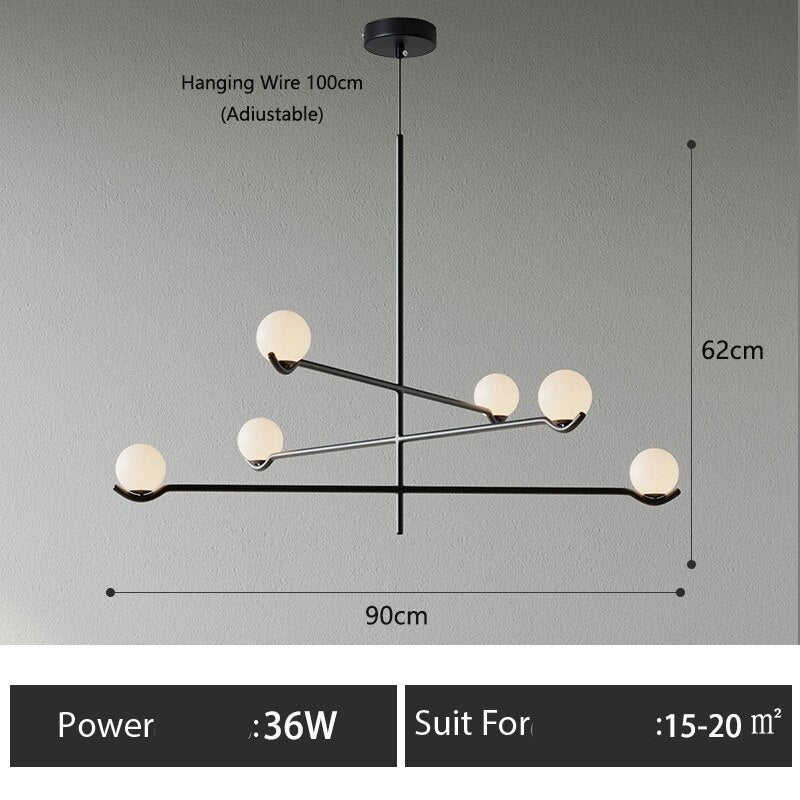 ChandeliersDecor.com-Pendant Lights-Glass Ball Hanging Light: Stylish Lighting Solution