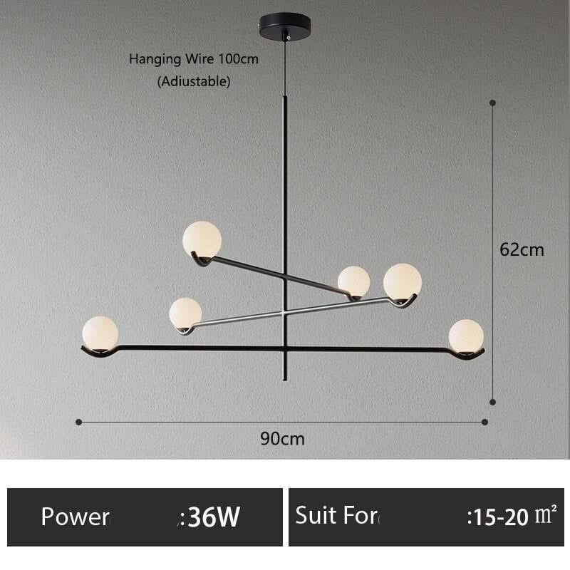 ChandeliersDecor.com-Pendant Lights-Glass Ball Hanging Light: Stylish Lighting Solution