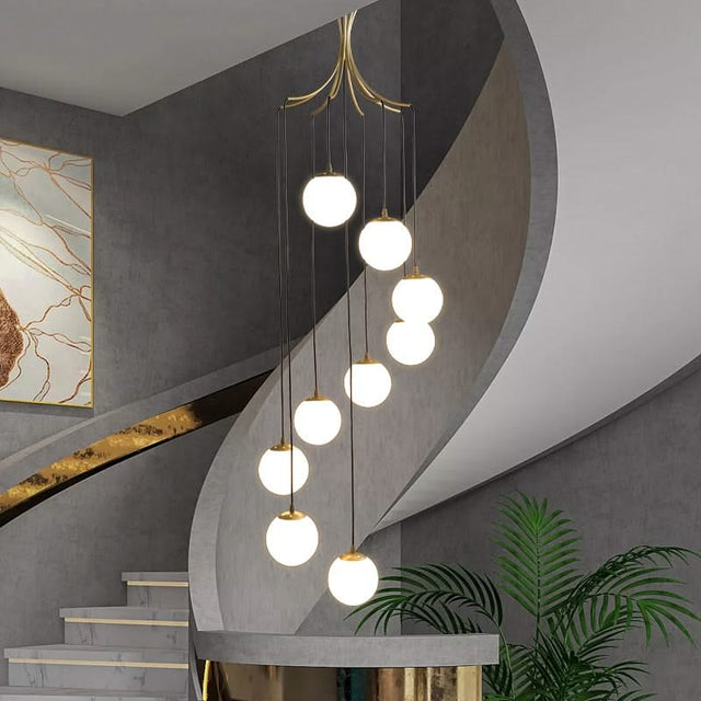 Glass Ball Pendant Chandelier: Elegant Lighting Fixture-ChandeliersDecor.com