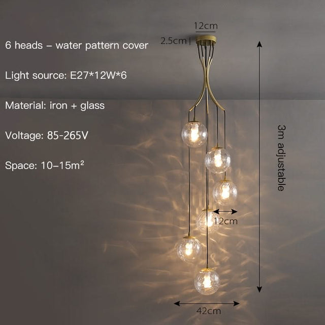 Glass Ball Pendant Chandelier: Elegant Lighting Fixture-ChandeliersDecor.com