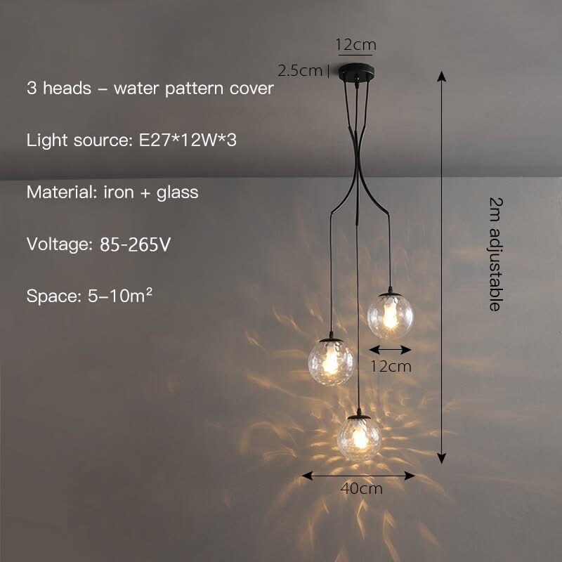 Glass Ball Pendant Chandelier: Elegant Lighting Fixture-ChandeliersDecor.com