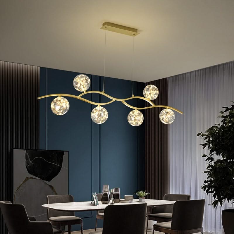 ChandeliersDecor.com-Kitchen Island-Glass Ball Pendant Light – Illuminate with Grace